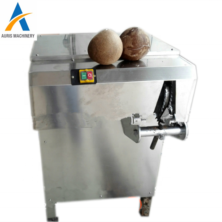 Automatic Coconut husk shell peeling cutting machine