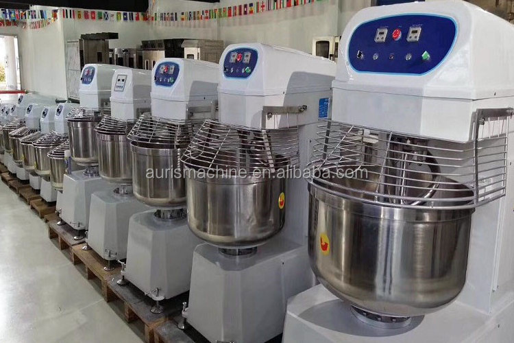 Electric 50/75/100/125kg Bread Knead Dough Mixer Horizontal Industry Flour Mixing Machine