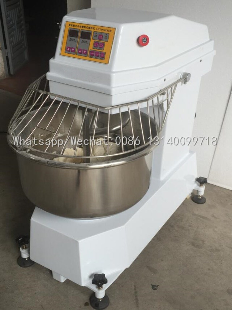 Electric 50/75/100/125kg Bread Knead Dough Mixer Horizontal Industry Flour Mixing Machine