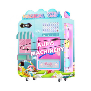 Fully Automatic Cotton Candy Vending Machine Hot Sale Cotton Floss Flower Making Vending Machine