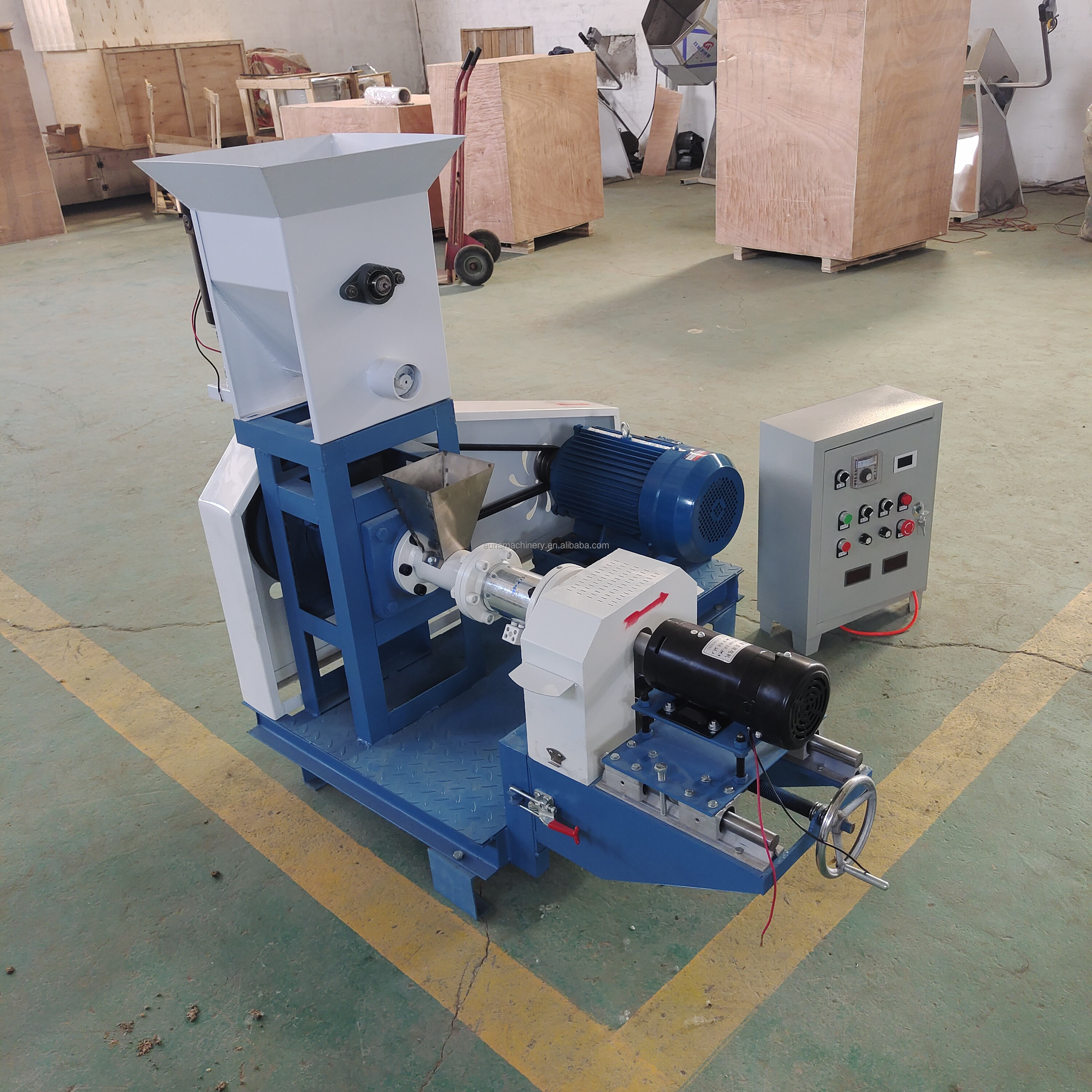 Dry  dog and cat  food pellet making machine pet food extruder in south africa