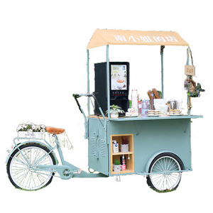 Food Display Bike Food Trailer With Deep Fryer Carts Mobile Trailers Small Design Kiosk Trailer Mobile Food Cart