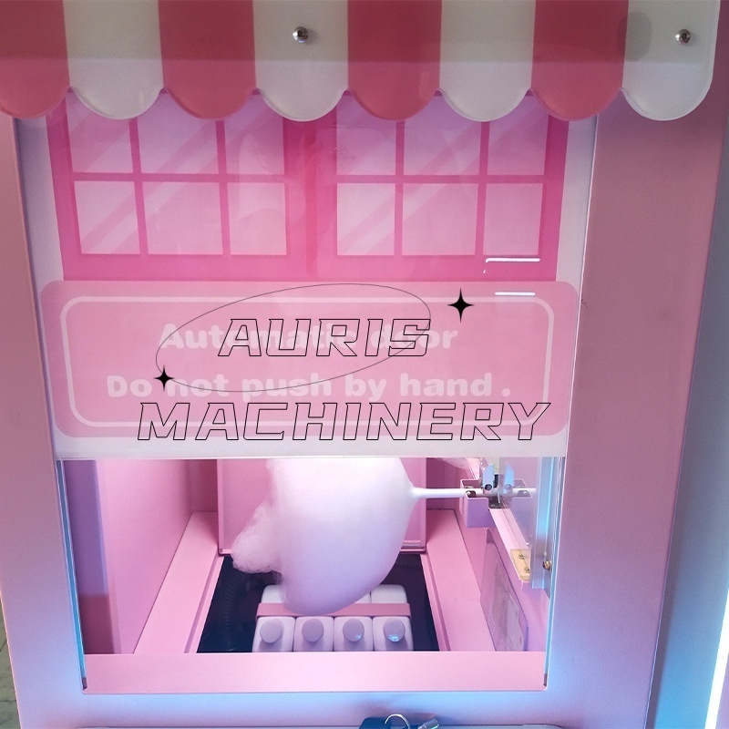 Fully Automatic Cotton Candy Vending Machine Hot Sale Cotton Floss Flower Making Vending Machine