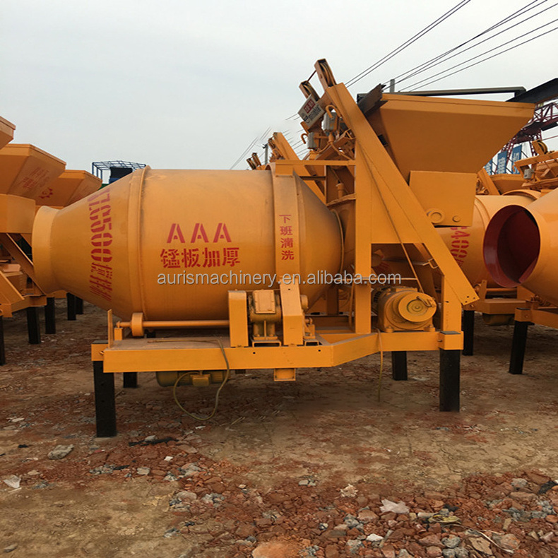 New Design Auto-feeding Concrete Drum Mixer Cement Mixing Machine