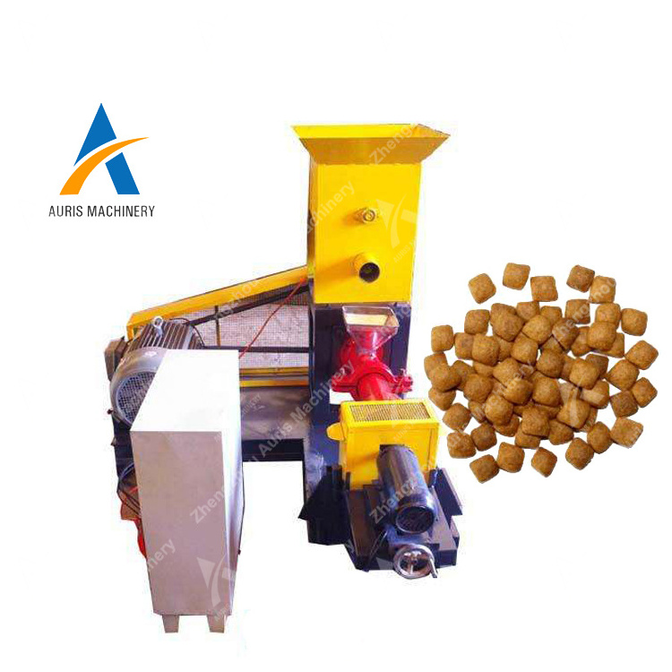 Floating Fish Feed Pellet Animal feed processing machinery Pet Extrusion Dry Dog pet Food extruder making Machine