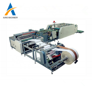 With printing function pp woven bags cutting sewing making line poly sack carry bags manufacturing cutting machine