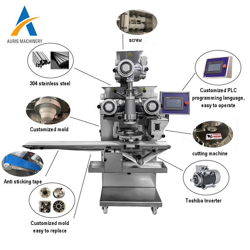 Panda Biscuit Making Machine Croquttes Automatic Encrusting Machine Mochi Ice Cream Making Machine