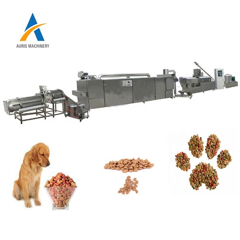 Animal Pet Food Production Line Dog Food Extruder Machine Fish Feed Making Machinery  Processing Line