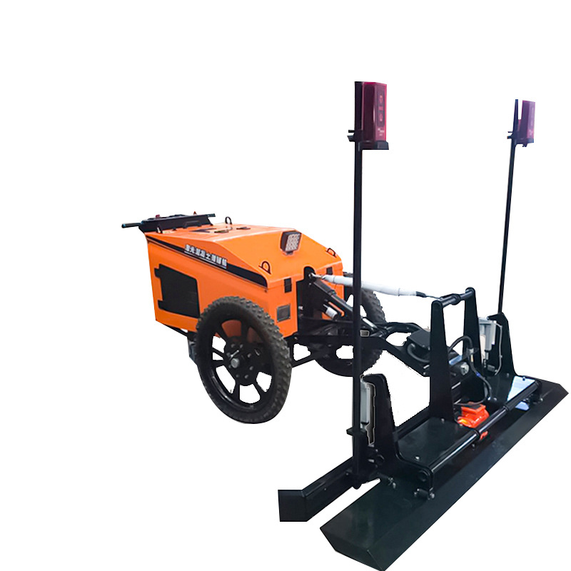 Factory supply road paver laser screed vibration ruler frame concrete floor leveling machine with loader