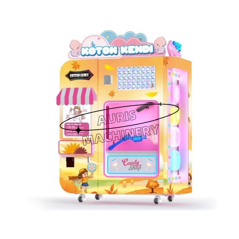 Fully Automatic Cotton Candy Vending Machine Hot Sale Cotton Floss Flower Making Vending Machine