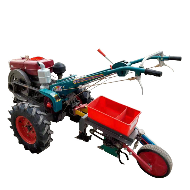 Factory price Walk Behind Tractor 2 Wheel Walking Tractor With Flail Mower Hand Tractors For Agriculture