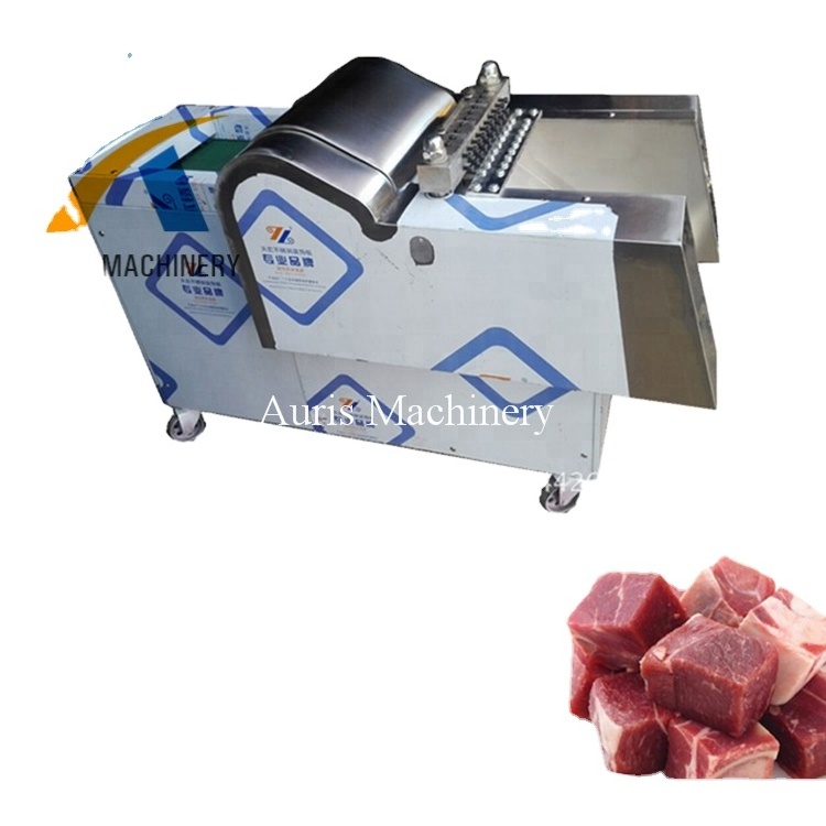 Industrial pork trotter chicken chest cutter frozen chicken nugget fish meat dice cut machine whole chicken chopper