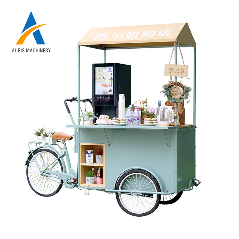 Food Display Bike Food Trailer With Deep Fryer Carts Mobile Trailers Small Design Kiosk Trailer Mobile Food Cart