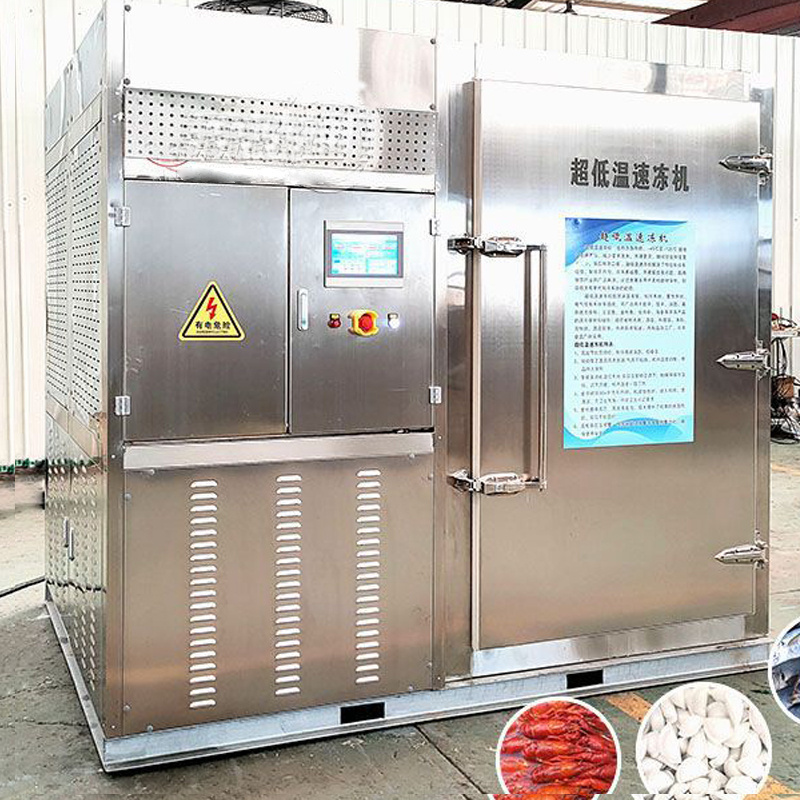 Industrial large quick freezing machine fish shrimp and meatballs ultra low temperature quick freezing machine