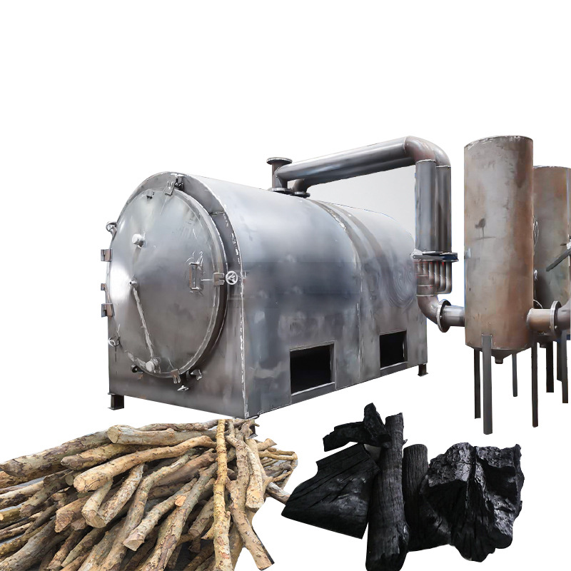 Sawdust Wood Charcoal Stick African Horizontal Carbonization Furnace California Charcoal Stove Machine