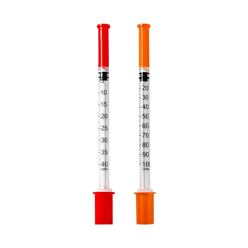 medical safety sterility disposable 1ml insulin syringe with needle