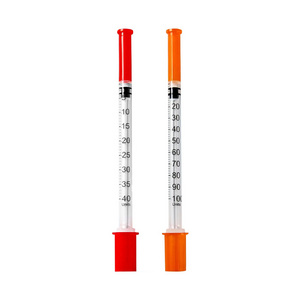 medical safety sterility disposable 1ml insulin syringe with needle