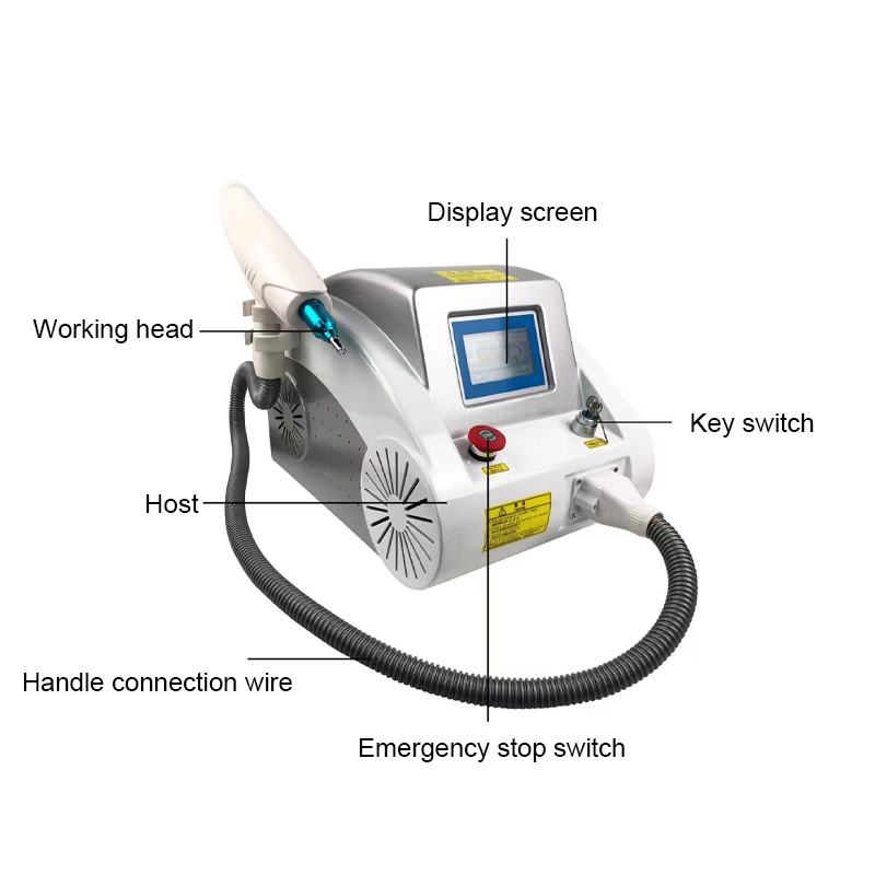 Best selling peel pigment beauty Equipment q switched nd yag laser tattoo removal machine nd yag q switched