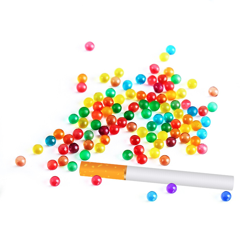 Menthol cigarette capsul flavour ball smoking tobacco bead pusher cigarette with exploding beads