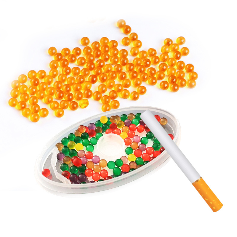 Menthol cigarette capsul flavour ball smoking tobacco bead pusher cigarette with exploding beads