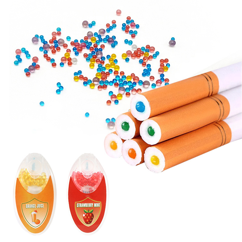 Menthol cigarette capsul flavour ball smoking tobacco bead pusher cigarette with exploding beads