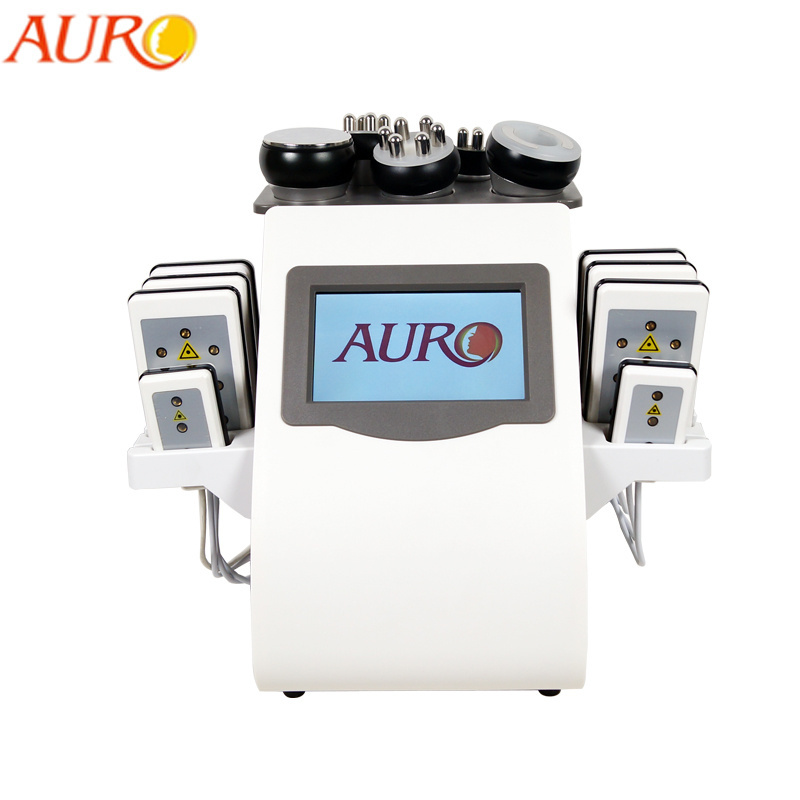 AU-71B Hot Selling Products 6 in 1 Vacuum RF Skin Tightening And Cavi Lipo Weight Loss Equipment