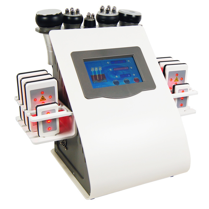 New Vacuum Cavitation System 6 in 1 40k Ultra sound Lipo Slimming Laser RF Fat Loss Machine 80k Slimming Machine