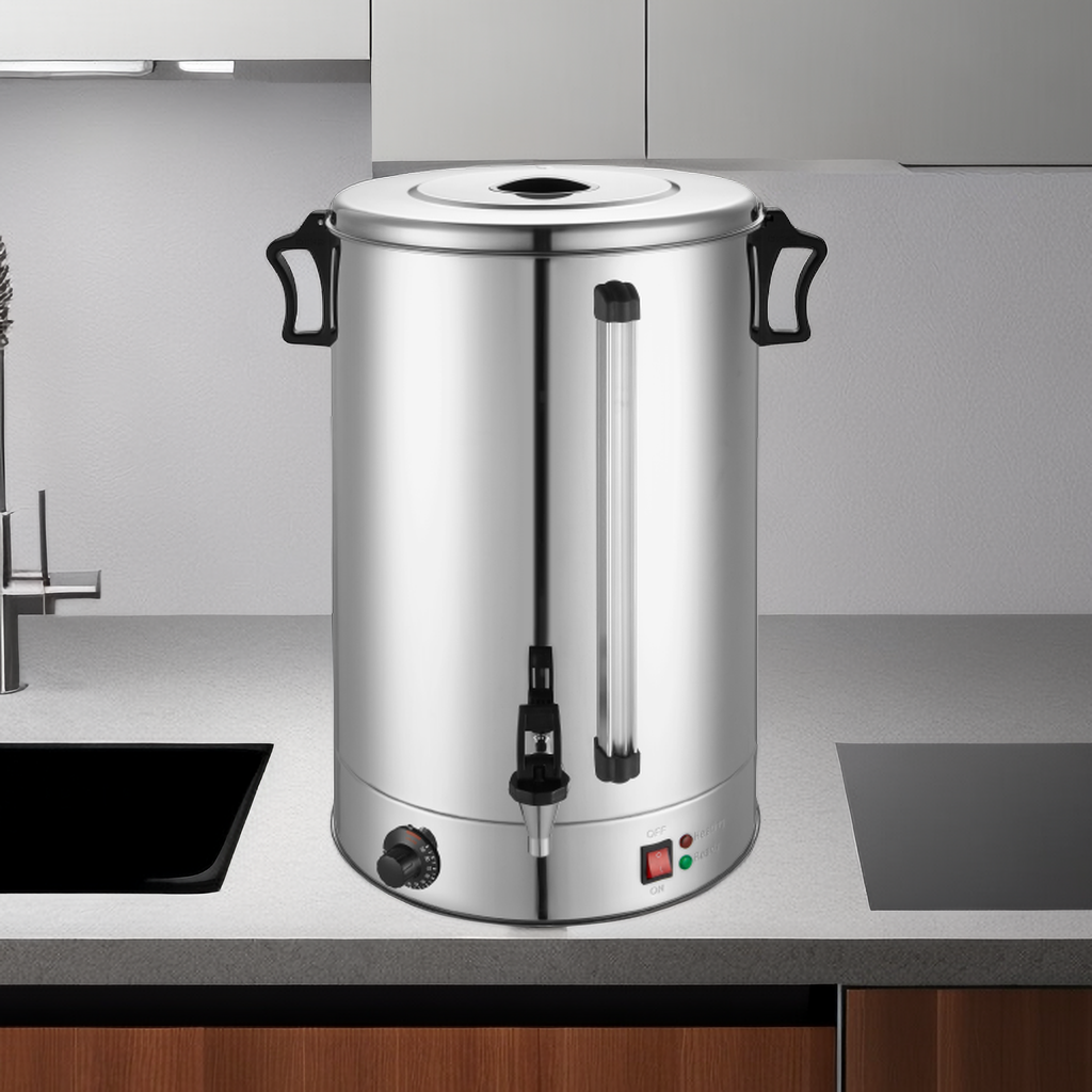 40L Drinking Hot Water Boiler Tea Urn Single Taps Warm Stainless Steel Electrical Boilers milk boiler