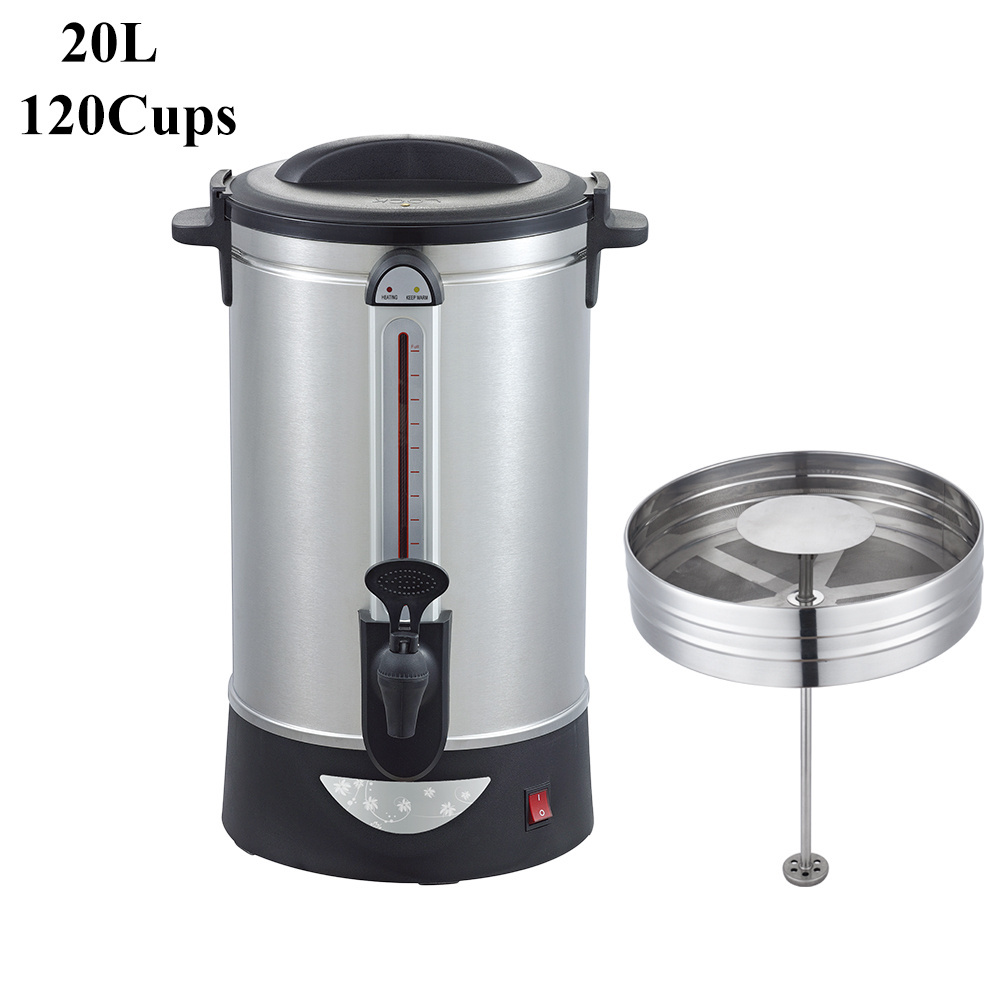 Coffee Maker Electric 304 Stainless Steel Catering Fast Brewing 100 Cups 120 Cups Commercial Espresso Coffee Machine ODM OEM