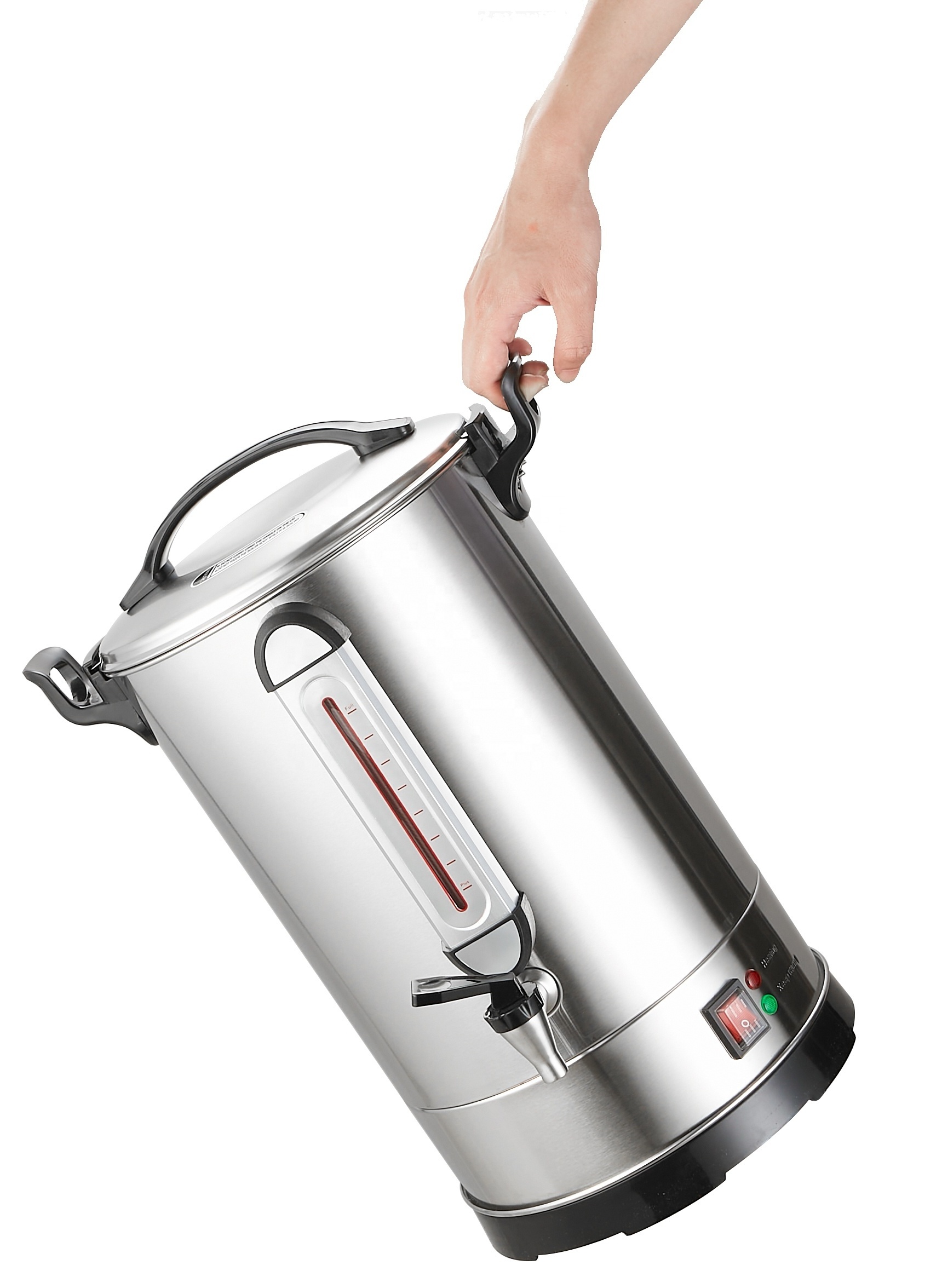 25L 304 Stainless Steel Hot Water Boiler Water Urn Water Boiler Electric for party meeting hotel