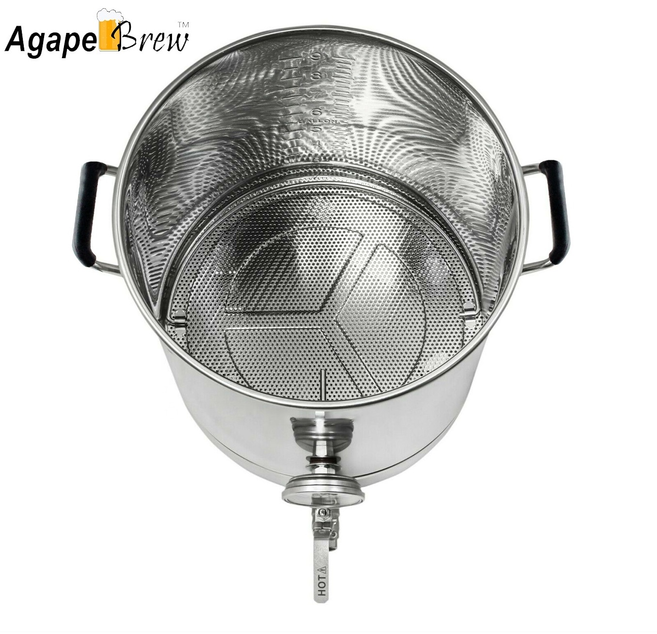 70L Home Brew Kettle Set False Bottom Brew Kettle Pot Fitting Flask 304 Stainless Steel Beer Making Machine Beer Equipment