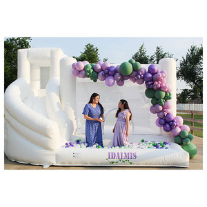 Customized inflatable bounce house with slide commercial bounce house for adult and kids inflatable bounce house commercial