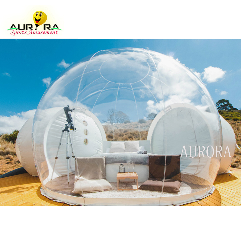 Outdoor Rental Outdoor Single Tunnel Inflatable Bubble Camping Tent