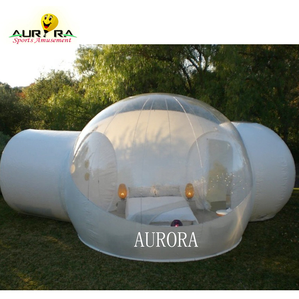 Luxe Adventure inflatable Bubble Hotel Outdoor Sleeping Tent Clear Bubble lodge Inflatable camping Transparent Igloo Dome Cabin