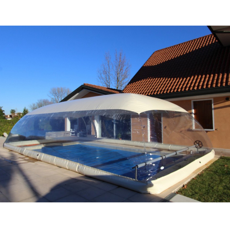 Commercial Grade Pvc Inflatable Transparent Pool Dome Swimming Pools Clear Cover Tent