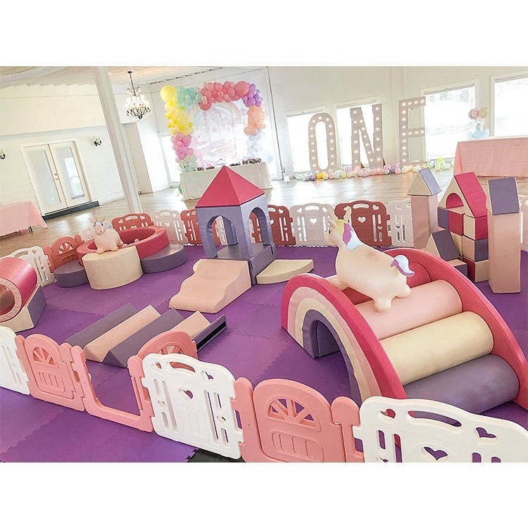 New style Factory Soft play climbers playground equipment indoor soft play round ball pit with slide soft play equipment