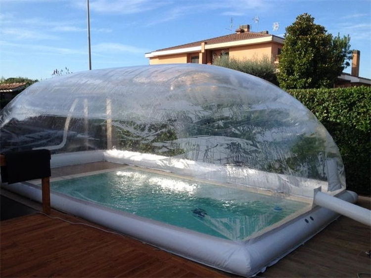 cheap hot selling Transparent Air dome Swimming Pool Enclosure inflatable pool cover Dome