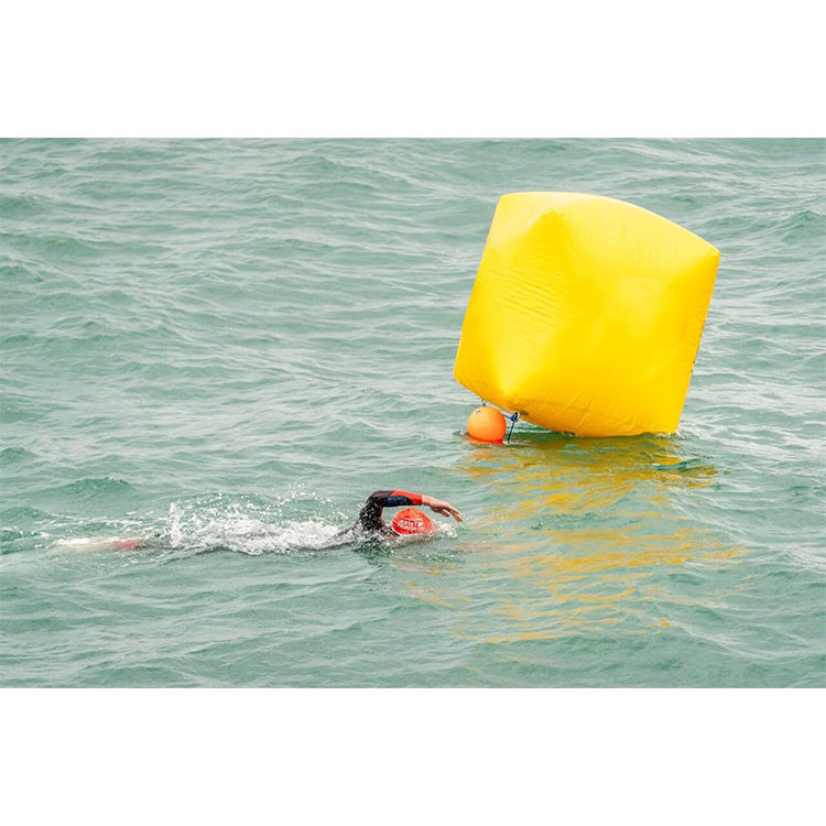 Commercial Sea water  safety float air dry bag, inflatable swimming buoy on sale Inflatable water Buoy