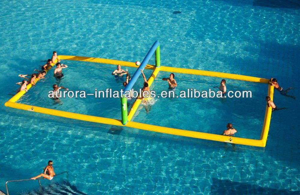 New arrival outdoor volleyball field commercial floating water sport inflatable volleyball court rental beach for sale