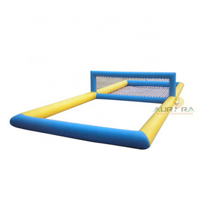 Outdoor Inflatable water beach volleyball court as Float Water sport volleyball game for sale