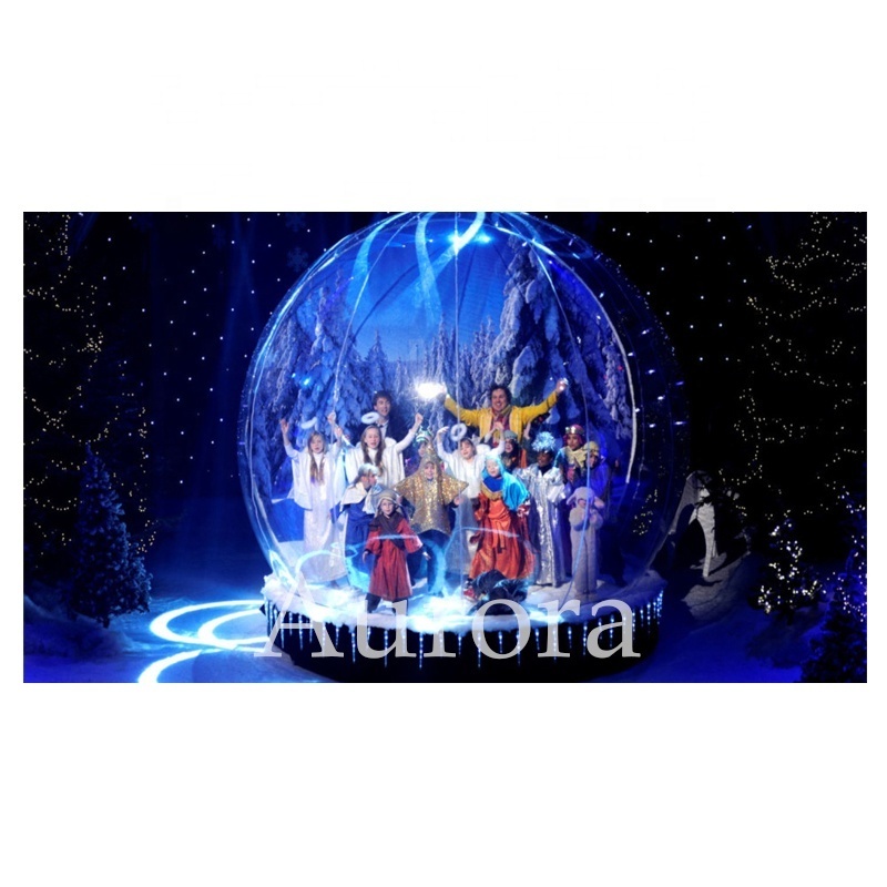 Snow globe inflatable costume christmas inflatable snow globe inflatable snow globe with tunel