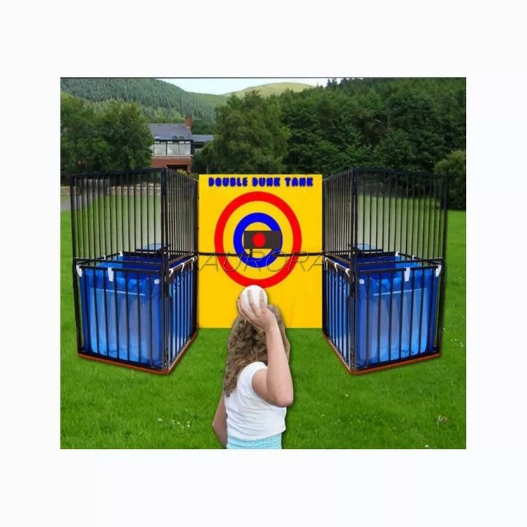 Hot sale Outdoor summer inflatable dunk tank cheap water game High quality funny sports dunking booth machine cheap for sale