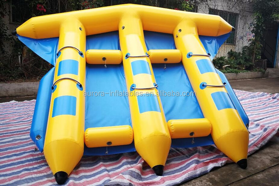 Crazy Design Inflatable Fly Fish Banana Boat Inflatable Flying Fish Towable for Water Sea Sport