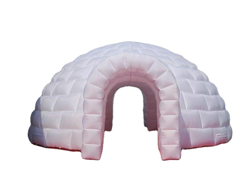 Hot sale Inflatable Igloo tent LED Light  Inflatable Dome Tent with Door for outdoor Party Advertising