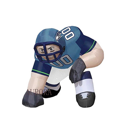 Customized Inflatable football player model  Inflatable Bubba Player figure inflatable hockey player for advertising