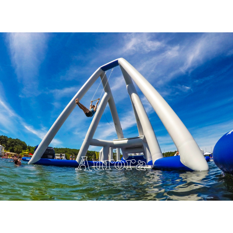 Big inflatables water park blue aqua park commercial new floating water park for sale pass