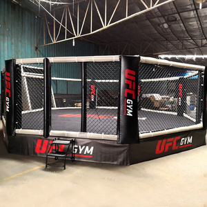 Boxing Ring Master Boxing Equipment MMA Cage Martial Art 5m Floor or Customized Octagon or Hexagon Octagonal Elevated MMA Cage