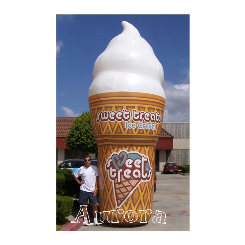 Custom advertising inflatable ice cream model sale for cream maker