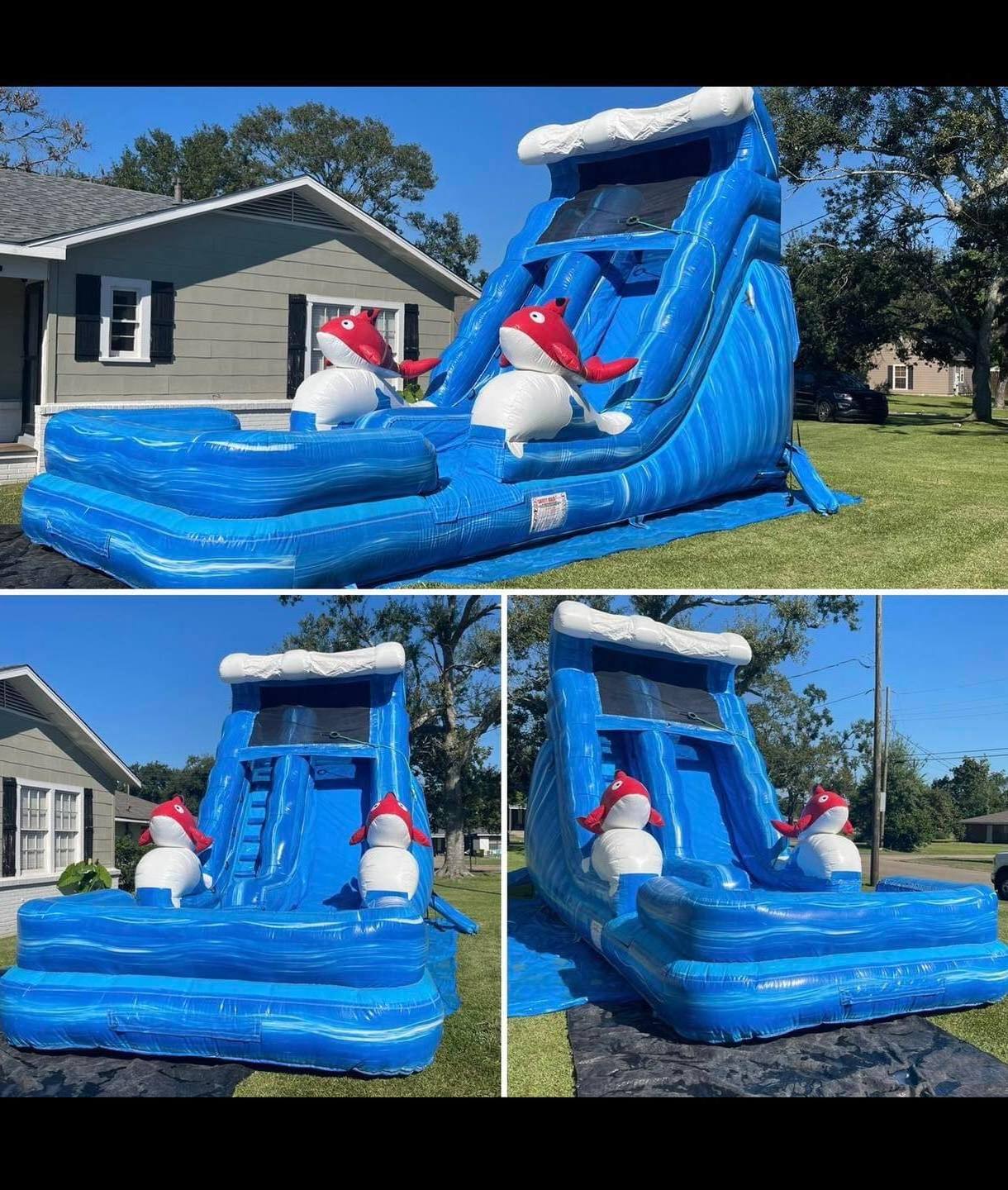 Hot sale commercial popular big 20 foot kids water park large inflatable water slide for sale for rental business for adults