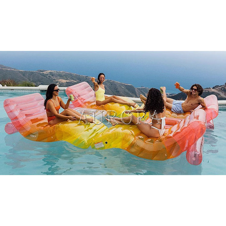 inflatable floating dock drop stitch roll up yacht dock floating jet ski dock pontoon inflatable  platform